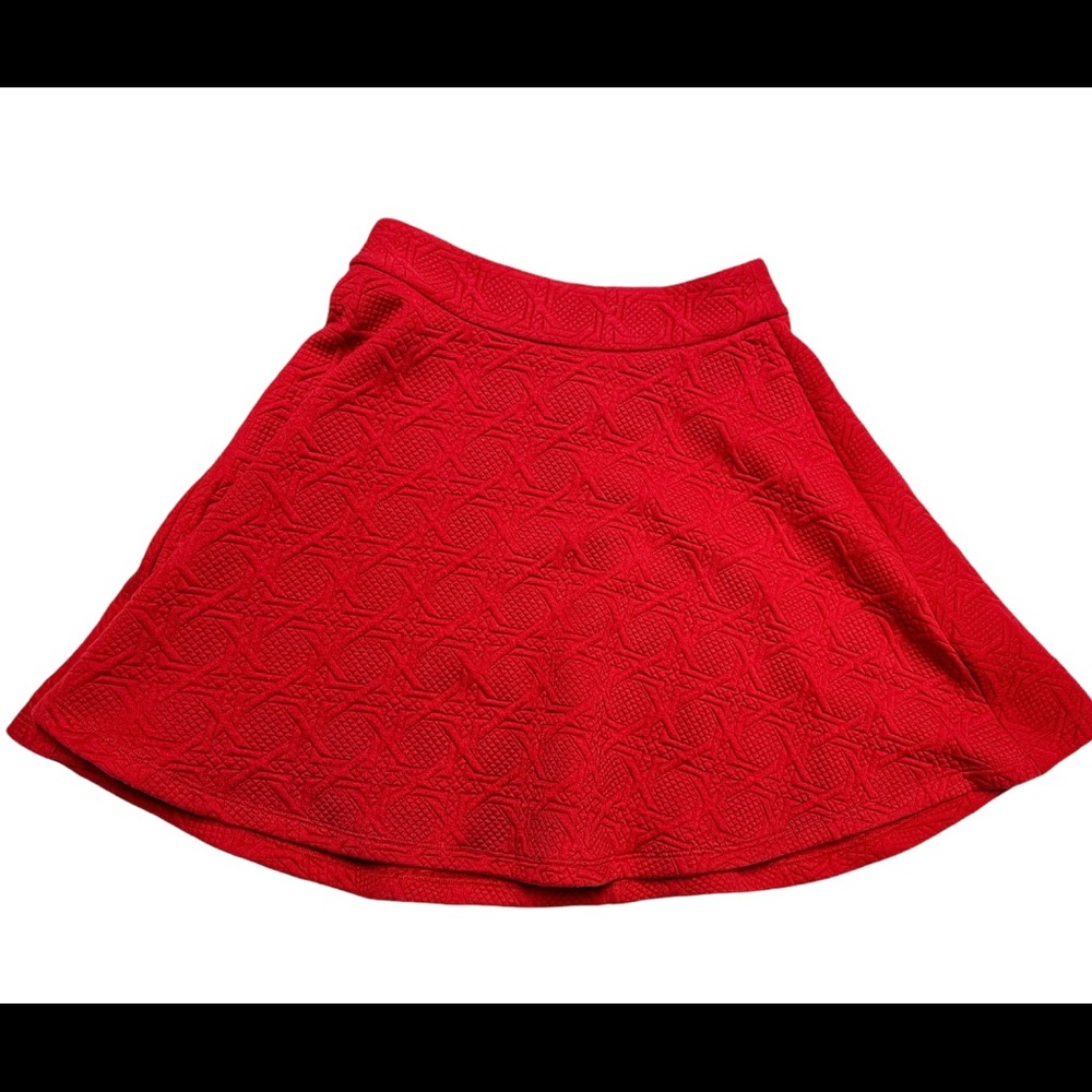 Christmas Skirt Scarlet with Gold Zipper Mrs. Claus Santa Ugly Sweater Alya